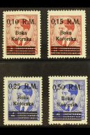 KOTOR 1944 (Sep) Overprints Complete Set (Michel 7/10, SG 7/10), Never Hinged Mint, Fresh. (4 Stamps) For More... - Other & Unclassified