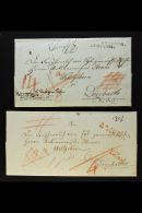 BAVARIA 1816-1822 Two Entire Letters To Dorzbach, 1816 With Red Dated Two-line "H. S. ANSBACH / 28 Feb 1816" &... - Andere & Zonder Classificatie