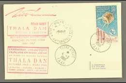 TAAF 1966 (8 Feb) Cover To Israel Bearing 1965 30f UIT Air Stamp (Maury 9) Tied Neat Terre Adelie Cds With Thala... - Other & Unclassified