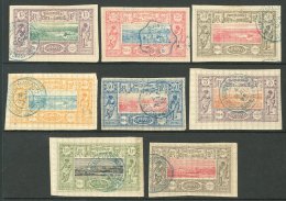 SOMALI COAST 1894-1900 15c To 2f Imperf Values, Quadrille Paper, Yv 11/18, Very Fine Used. (8 Stamps) For More... - Andere & Zonder Classificatie