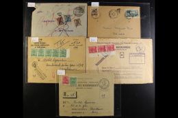 MOROCCO POSTAGE DUE COVERS. 1928 - 1955 A Scarce Group Of 5 Covers Bearing Moroccan Postage Due Stamps Originally... - Andere & Zonder Classificatie