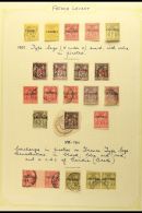 LEVANT - GENERAL ISSUES 1885-1923 Interesting Original Collection On Leaves, Mint And Used, Mainly Fine And Fresh.... - Sonstige & Ohne Zuordnung