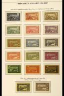GUADELOUPE 1905-1947 COMPLETE FINE MINT COLLECTION On Hingeless Leaves, Inc 1905-07 Pictorial Set, 1924-27... - Andere & Zonder Classificatie