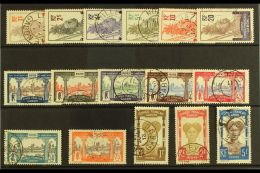 GABON 1910 Pictorials Set Complete, SG 33/48 (Yvert 33/48), Fine Used, Very Scarce (16 Stamps) For More Images,... - Sonstige & Ohne Zuordnung