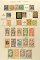 FRENCH OCEANIC SETTLEMENTS 1892-1956 Chiefly VERY FINE MINT All Different Collection On Printed Pages. With 1892... - Altri & Non Classificati