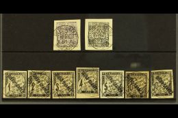 DIEGO SUAREZ 1891-92 USED POSTAGE DUE GROUP On A Stock Card. Includes 1891 Set & 1892 Range With Most Values... - Altri & Non Classificati