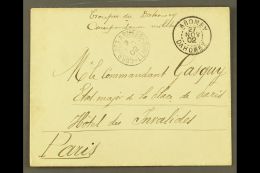 DAHOMEY 1902 (Nov) Stampless Cover To Paris, Endorsed 'Groupes Du Dahomey Correspondance Militaire', Bearing... - Andere & Zonder Classificatie
