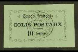 CONGO PARCEL POST 1891 10c Black On Blue, Yvert 1 (SG P13), Very Fine Used With Fully Dated LOANGO Cds. For More... - Sonstige & Ohne Zuordnung