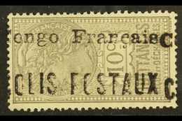 CONGO 1893 10c Grey COLIS POSTAUX (Yvert 2, SG P34) Very Fine Unused (no Gum). For More Images, Please Visit... - Other & Unclassified