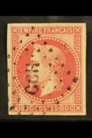 COCHIN CHINA 1871 - 2 80c Rose, Napoleon III, Yv 10 With Fine Strike Of Dotted Lozenge "CCH". Lovely Stamp. For... - Sonstige & Ohne Zuordnung