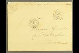 BENIN 1892 Cover To Bordeaux, France With M/s "Corps Expeditionnaire Du Dahomey" With "Correspce Militaire Porto... - Andere & Zonder Classificatie