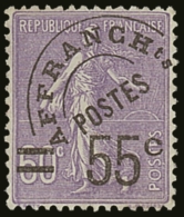 PRECANCELS (PREOBLITERES) 1922-47 55c On 60c Violet, Yvert 47, Never Hinged Mint For More Images, Please Visit... - Autres & Non Classés