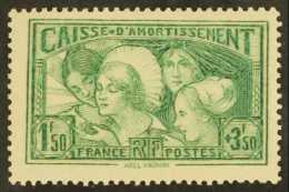 1931 1f50+3f50 Green "Caisse D'Amortissement" (Yvert 269, SG 493) Never Hinged Mint. For More Images, Please Visit... - Autres & Non Classés
