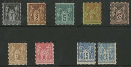 1876-1884 Sage (Type II) Group Comprising A Range Of Values Between 1c To 50c Plus Two Shades Of 15c On Quadrille... - Andere & Zonder Classificatie