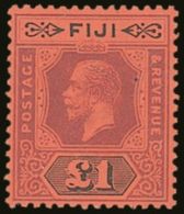 1923 £1 Purple And Black On Red, Die II SG 137a, Very Fine Mint. For More Images, Please Visit... - Fidji (...-1970)