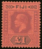 1923 £1 Purple And Black On Red, Die II SG 137a, Very Fine Mint. For More Images, Please Visit... - Fiji (...-1970)