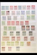 1871-1938 COLLECTION On Sock Pages, Inc 1872 12c On 6d (x2) Used, 1874 2c On 1d "V.R." Opt SG 19 Used (tiny... - Fidji (...-1970)