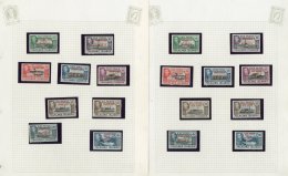 1944-45 Island Overprints Complete Sets Including All Four 6d Additional Listed Shades, SG A1/D8, Very Fine Mint.... - Falklandinseln