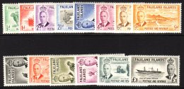 1952 Geo VI Pictorial Set Complete, SG 172/85,superb NHM. (14 Stamps) For More Images, Please Visit... - Falkland