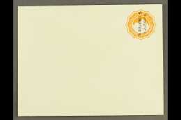 POSTAL STATIONERY 1892 5m On 2pi Orange Envelope With 24-24.5mm VERTICAL SURCHARGE Reading Upwards (rotated... - Andere & Zonder Classificatie