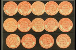 INTERPOSTAL SEALS 1882 TYPE VIIIA Very Fine Mint (mostly No Gum) All Different Selection Of Local Seals On A Stock... - Autres & Non Classés
