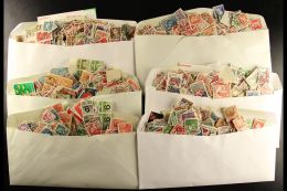 USED HOARD In A Pile Of Bulging Sealed Commercial Envelopes. On Quick Inspection Of One Envelope, We See An All... - Andere & Zonder Classificatie