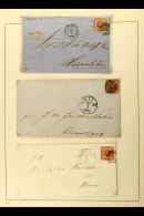 1858-1965 COVERS & CARDS Small Collection Of Interesting Covers & P/cards On Pages Begins With 3 Pretty... - Autres & Non Classés