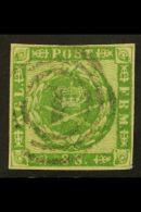 1858 8sk Green, Facit 8, SG 18, Very Fine Used With 4 Margins For More Images, Please Visit... - Autres & Non Classés