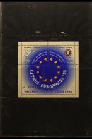 1995 £5+£5 On 50c+50c "Europhilex '95" Miniature Sheet (Michel Block 18, See Footnote In SG After SG... - Andere & Zonder Classificatie