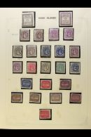 1892-1949 ATTRACTIVE MINT COLLECTION In Hingeless Mounts On Leaves, Inc 1892 1d & 1½d (small Thins),... - Cookeilanden