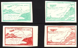 1920 COMPANIA COLOMBIANA DE NAVEGACION AEREA Private Air Stamps, Sea And Mountains & Cliff And Lighthouse... - Colombia