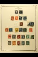 1853-1977 ORIGINAL COLLECTION ON PRINTED PAGES Mint And Used, Generally Fine And Fresh. With Used Range Of Early... - Chili