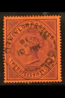 1899 2r50 Purple/red, SG 249, Cds Used For More Images, Please Visit... - Ceylan (...-1947)