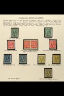 1903-12 KEVII Fresh Mint Range To 20c Deep Olive-green. Comprises 1c (2 Shades), 2c (2 Shades Plus Imperf Pair),... - Autres & Non Classés