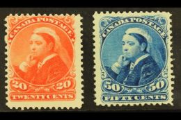 1893 20c Vermilion & 50c Blue Widow's Weeds Set, SG 115/16, Mint, Fresh And Attractive, Cat £525 (2... - Autres & Non Classés