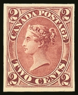 1864 2c Plate Proof In Dark Rose On Card, Uni 20TC, Very Fine And Fresh With Clear Margins All Round. For More... - Other & Unclassified