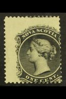 1860-63 1c Black On Yellowish Paper DRAMATIC MISPERFORATION With The Design Outside The Perforations On 2 Sides,... - Other & Unclassified