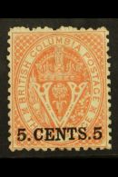 1868 5c Red Perf 12½, SG 23, Very Fine Mint. Attractive And Scarce. For More Images, Please Visit... - Autres & Non Classés