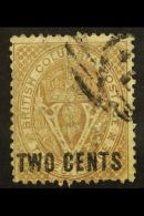 1868 2c Brown Perf 14, SG 28, Fine Used With Part Oval Cancellation Over One Corner Leaving Most Of The Design... - Other & Unclassified