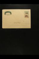 1974 50p Green And Brown (Cattle And Tractor) Aerogramme TRIAL PRINTINGS - One Example With Cream Front Panel (no... - Birmanie (...-1947)