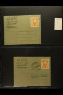1952-1973 LETTER SHEETS COLLECTION A Very Fine Collection Of These Rarely Encountered Items Complete. With An... - Birmania (...-1947)