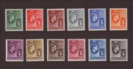 1938-47 KGVI Chalky Papers Complete Set, SG 110/21, Very Fine Mint, Fresh! (12 Stamps) For More Images, Please... - British Virgin Islands