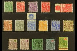 1922-28 Multi Script Watermark Definitive Set, SG 86/101, Some As Marginal Or Control Singles, Superb Very Lightly... - British Virgin Islands