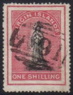 1868 1s Black And Rose Carmine On White Paper SG 21, Fine Used.  For More Images, Please Visit... - British Virgin Islands
