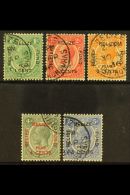 1932 Belize Relief Fund Overprints Complete Set, SG 138/42, Very Fine Cds Used, Fresh Colours. (5 Stamps) For More... - Honduras Britannique (...-1970)