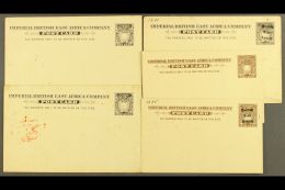 POSTAL STATIONERY 1893 Postal Cards, ½a And 1a And 1895 Handstamped "British East Africa" ½a And 1a,... - Afrique Orientale Britannique