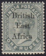 1895-96 1r Slate Of India Ovptd, SG 59, Very Fine And Fresh Mint.  For More Images, Please Visit... - Afrique Orientale Britannique