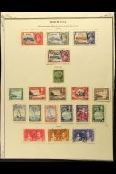 1865-1952 USED COLLECTION On Printed Pages. Includes QV CC Wmk All Values To 1s (x2), 1874 3d On 1s Green, 1875... - Bermuda