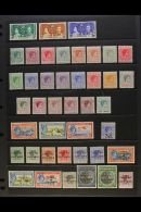 1937-52 VIRTUALLY COMPLETE KGVI MINT COLLECTION Presented On A Pair Of Stock Pages. A Complete "Basic" Run From... - Autres & Non Classés