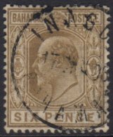 1902 6d Brown With MALFORMED "E" Variety, SG 66a, Very Fine Used With Variety Clear. Very Scarce In This... - Sonstige & Ohne Zuordnung
